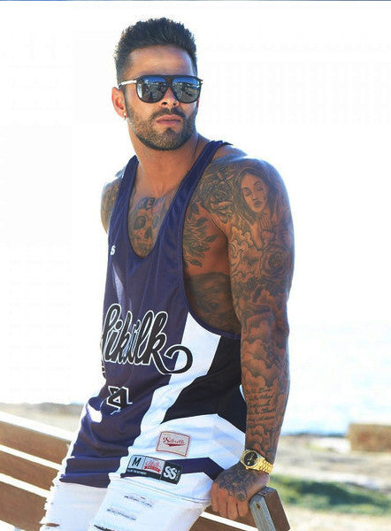 Navy Retro Sublimated Vest