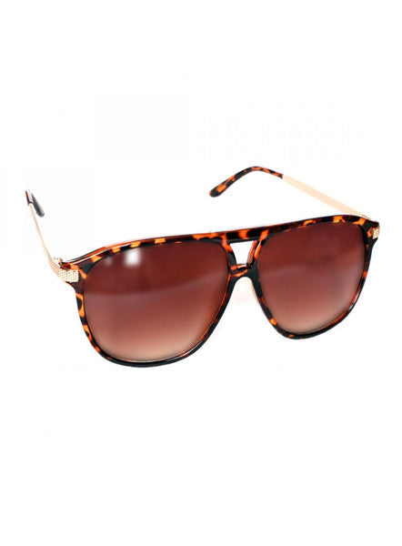 Shiny Tort 1970 Pilot Sunglasses