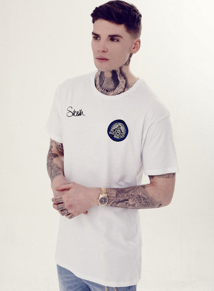 White Mambo Split Number Tee