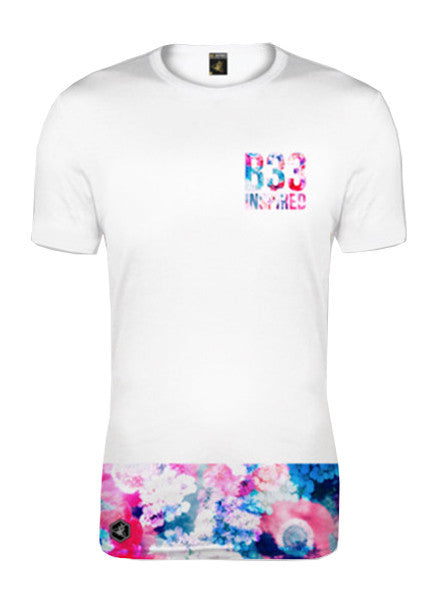 White B33 Sea Flower Tee