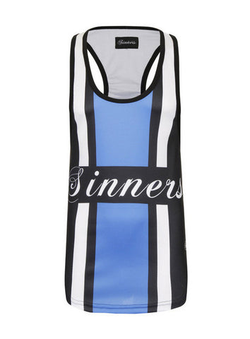 Retro Stripe Basketball Vest