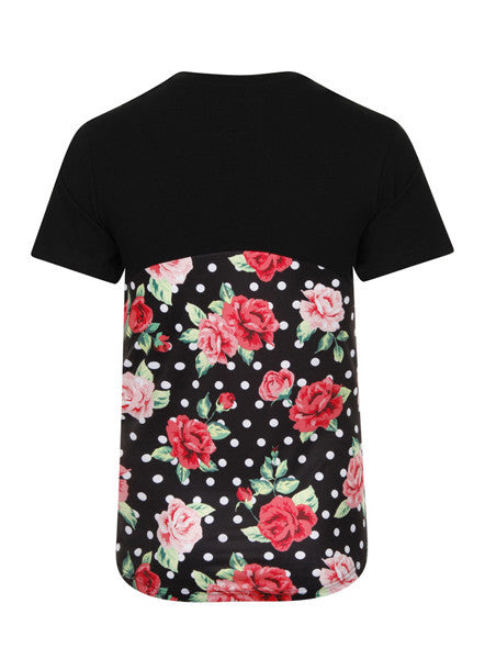 Polka Dot Viva Rose Tee