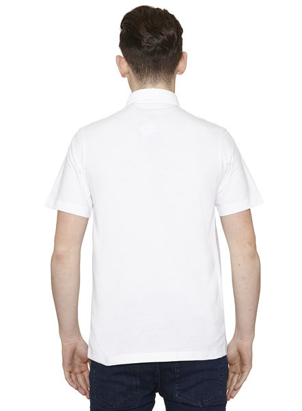 White Barringer Short Sleeve Polo Shirt