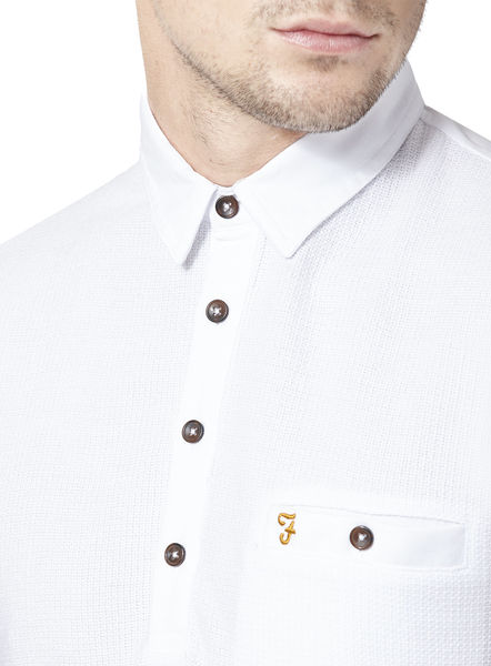 White Lester Short Sleeve Polo Shirt