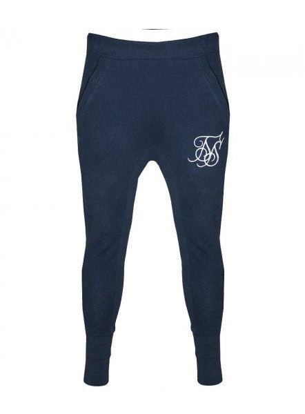 Navy Pique Sweatpants