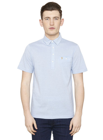 Blue Tennyson Short Sleeve Polo Shirt