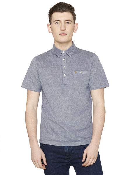 Navy Tennyson Short Sleeve Polo Shirt