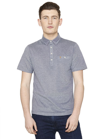 Navy Tennyson Short Sleeve Polo Shirt