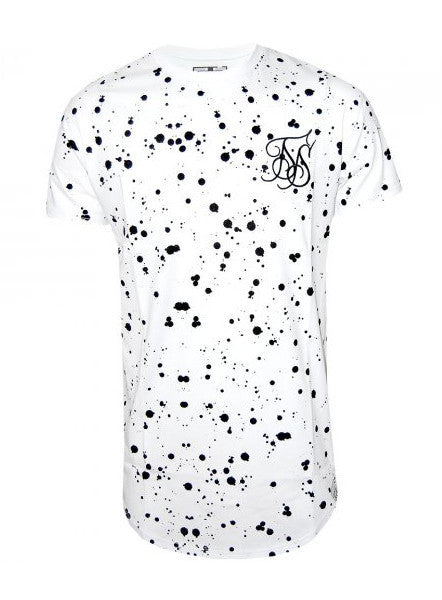 White Splat Curved T-shirt