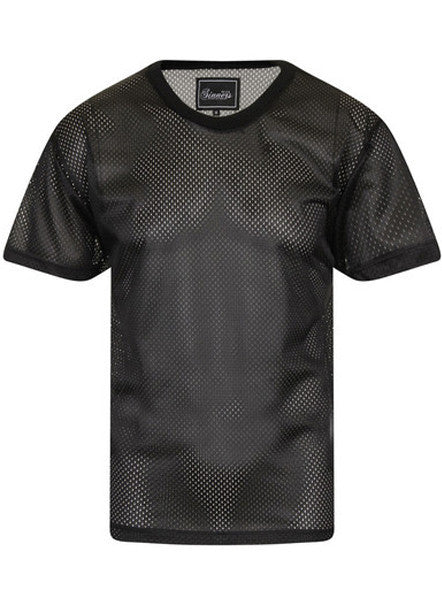 Black Airtex Mesh T