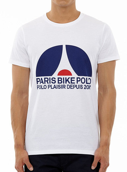 White Paris Bike T-shirt