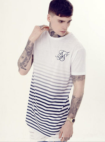 White Curved Hem Nautical