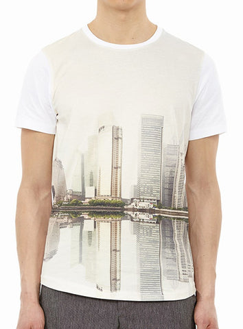 White Urban Skyline T-shirt