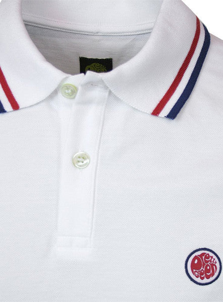 White Pretty Green SS Polo Shirt