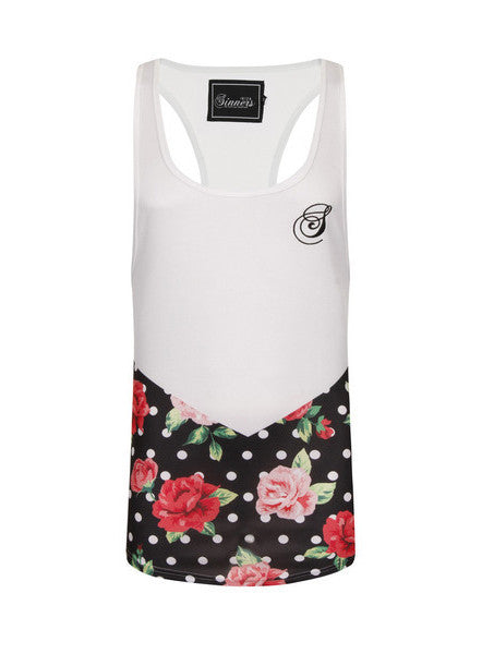 Rose Polka Dot Racerback Vest